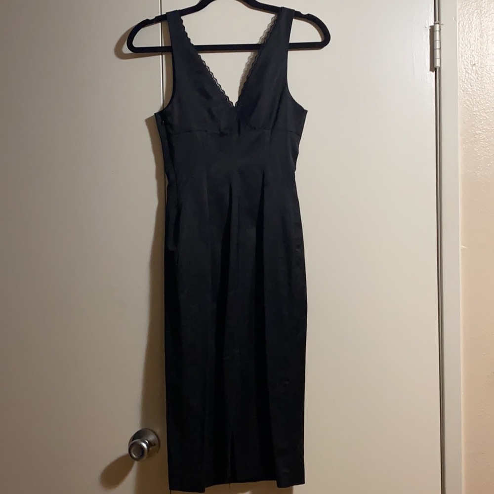 Bebe Vintage Cocktail Dress with lace trim ✨FIRM✨ - Picture 4 of 6